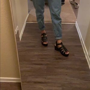 Shoes - Black caged platform sandals Shoes - Black caged platform sandals